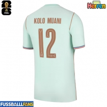 Frankreich Randal Kolo Muani #12 Auswärtstrikot EM 2024 Kurzarm
